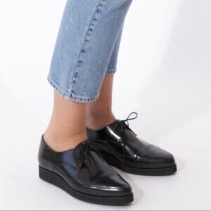 Anne Thomas London Riscio Oxford Platform Shoes 36